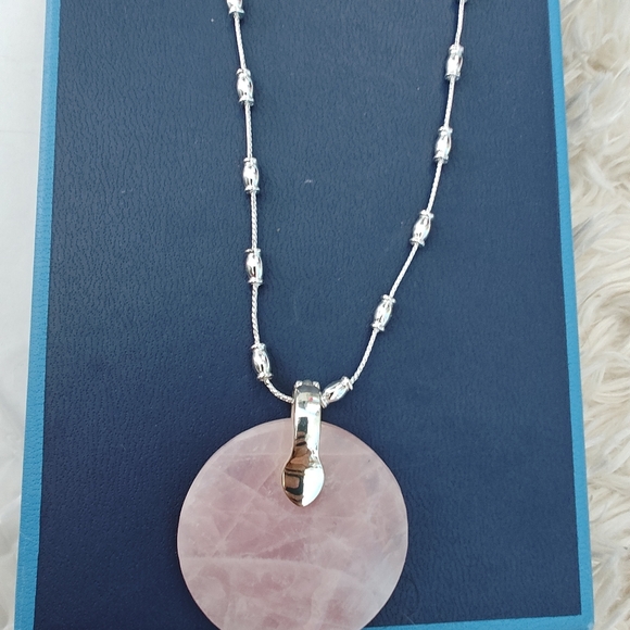 Napier Jewelry - Rose Quartz Pendant Necklace